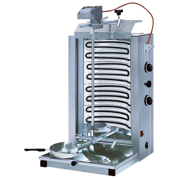 Elektro-Dönergrill mit 2 Heizzonen, Motor oben, 30 kg