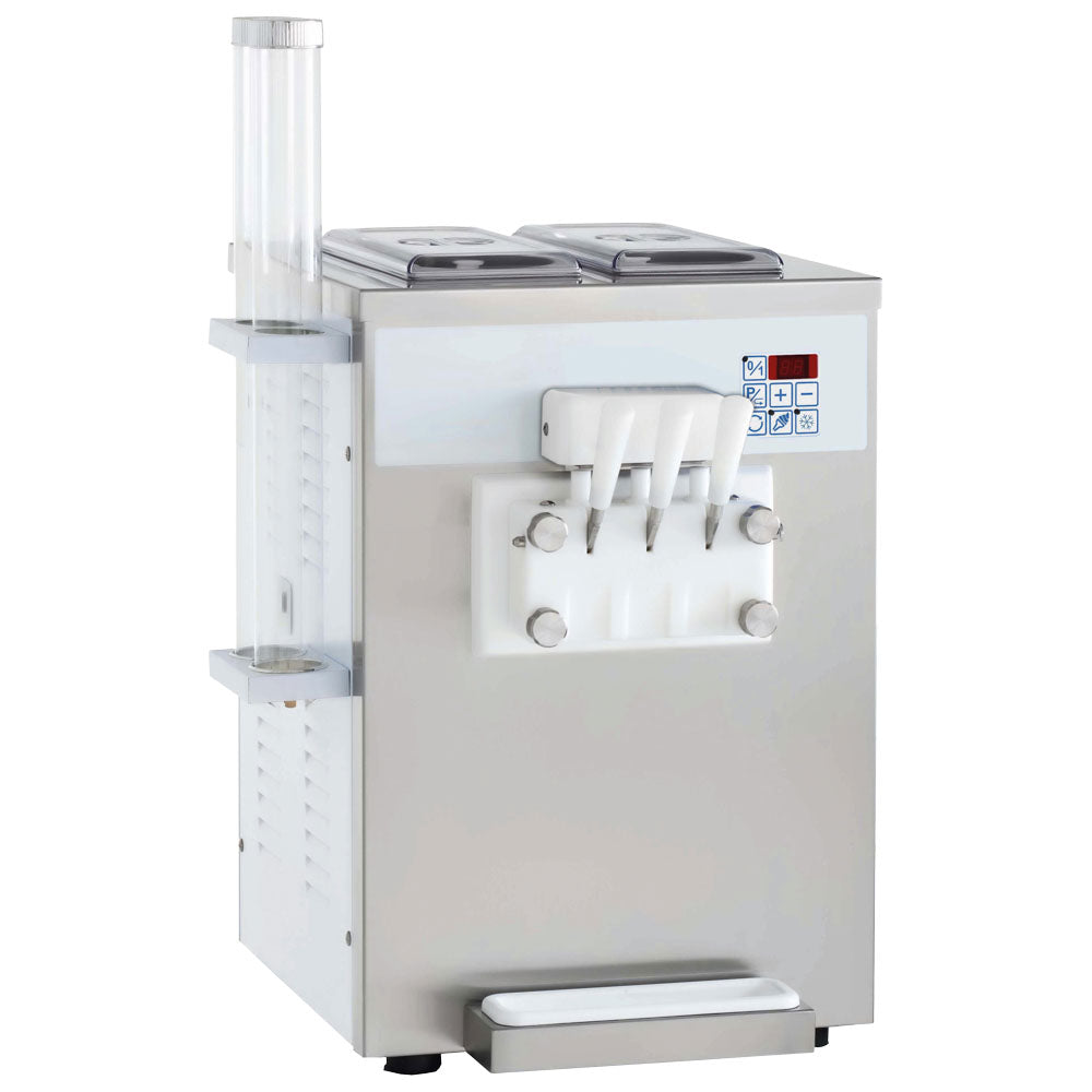 Softeismaschine mit Luftkühlung, Produktion 13,5 kg/h (180 Eistüten)