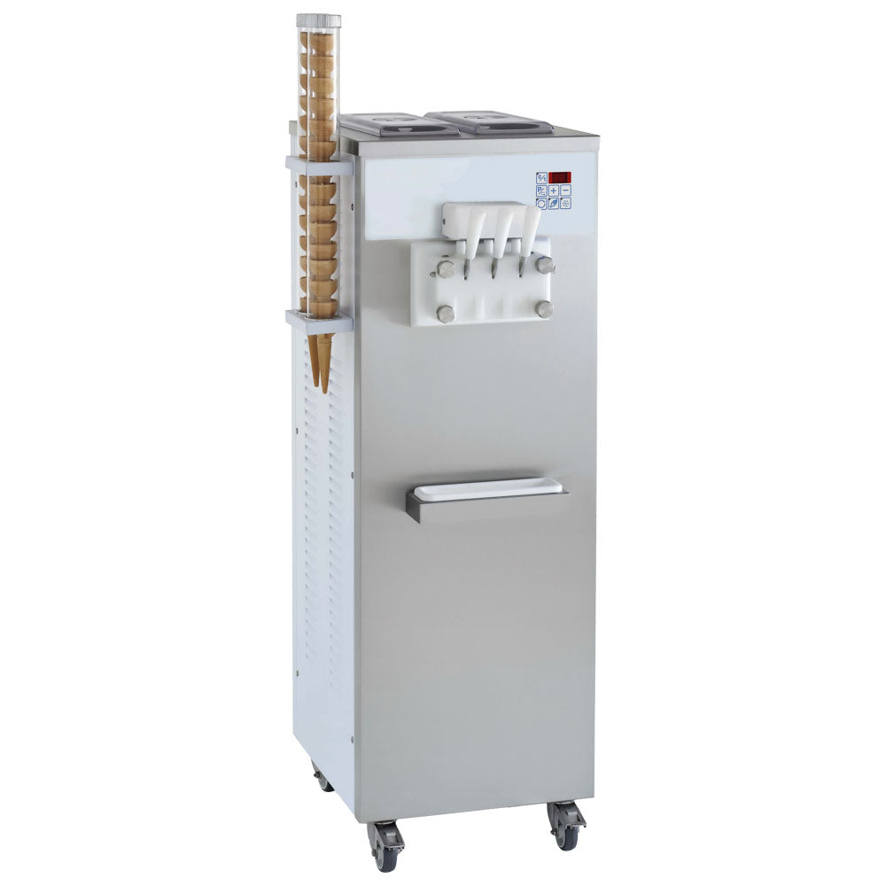 Softeismaschine mit Luftkühlung, Produktion 22,5 kg/h (300 Eistüten)