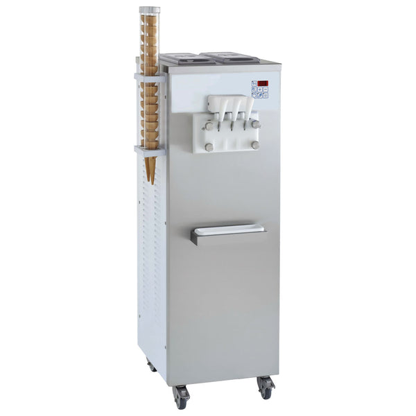 Softeismaschine mit Luftkühlung, Produktion 22,5 kg/h (300 Eistüten)