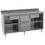 Kaffeemaschinentheke 2000x600 mm mit 2 Schubladen, Kaffeesatzschublade, geschlossenem Schrank