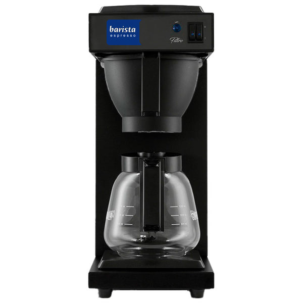 Filterkaffeemaschine mit 1 Glaskanne 1,8 Liter und 2 Warmhalteplatten, manuelle Wasserbefüllung