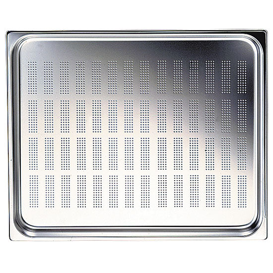 GN Behälter in Edelstahl, gelocht, GN 1/2 H=65 mm