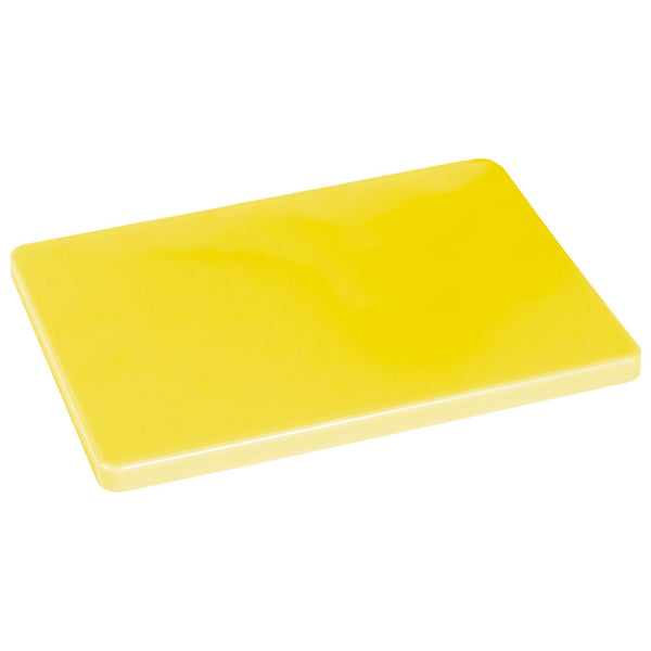 Schneidebrett gelb für Geflügel, 450x300 mm