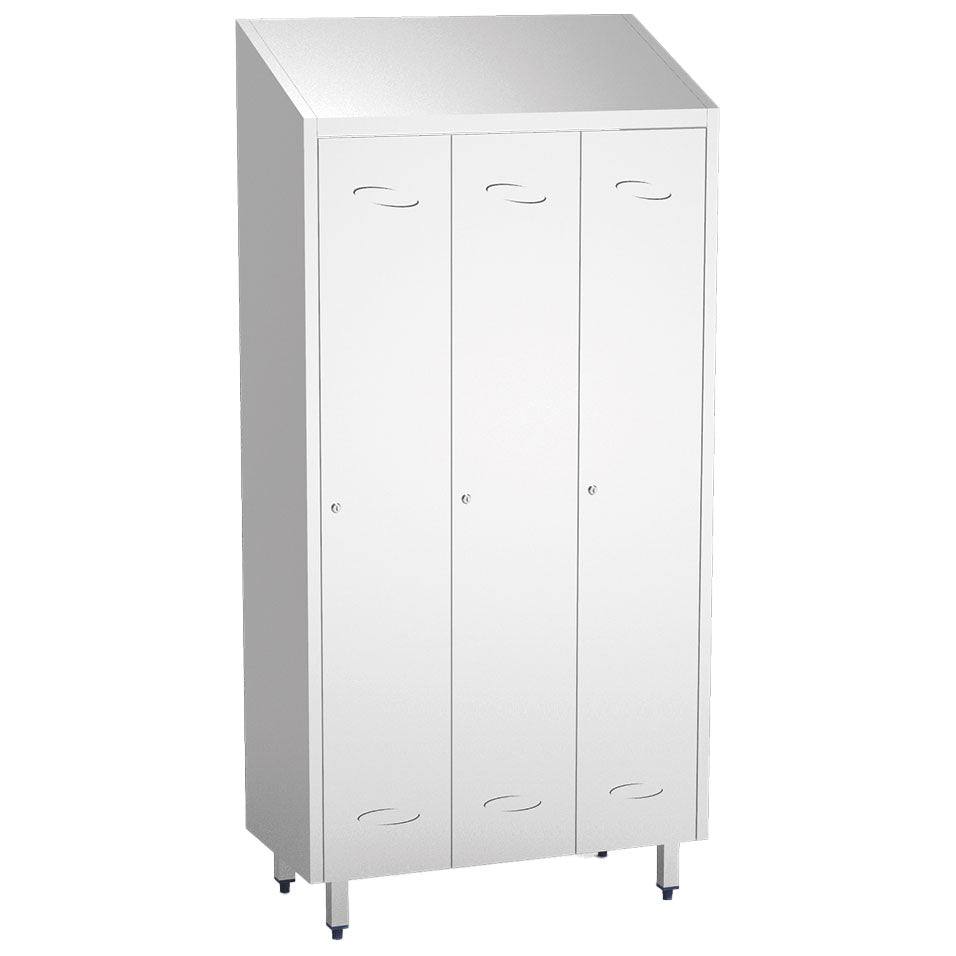 Umkleideschrank mit 3 großen Fächern, H=2010 mm