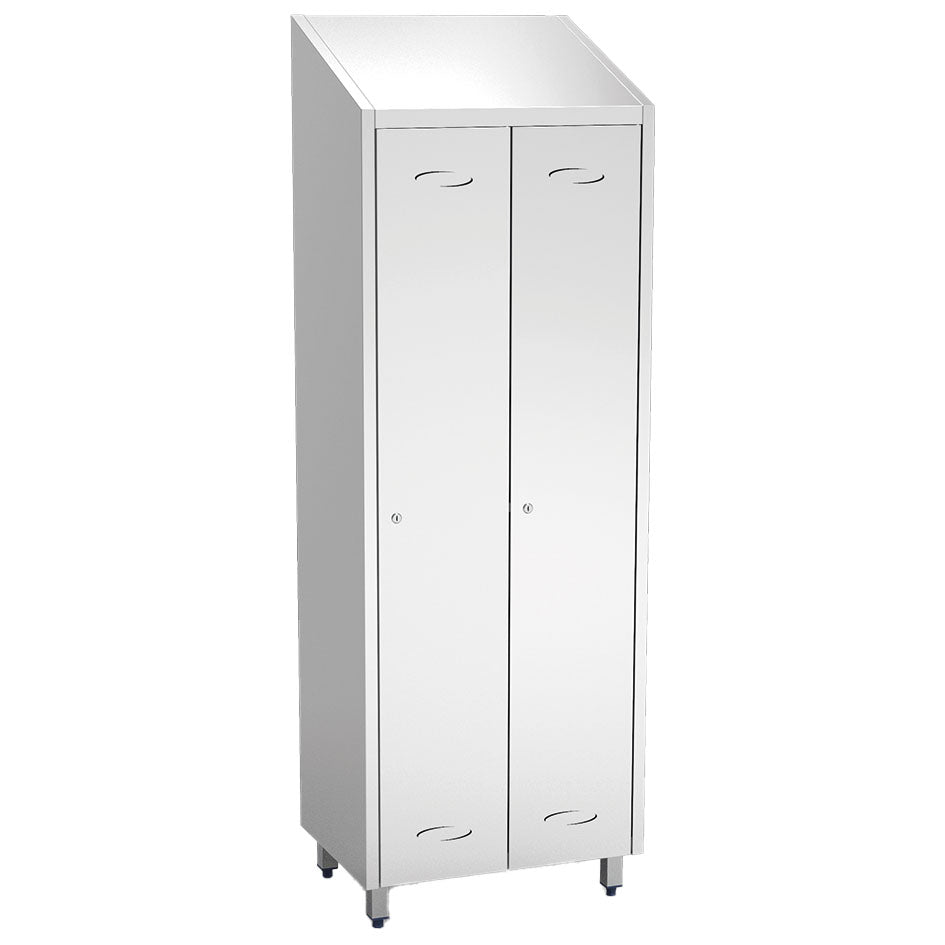 Umkleideschrank mit 2 großen Fächern, H=2010 mm