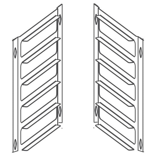 Umrüstkit von 6x GN 1/1 auf 5x 600x400 mm Backnorm