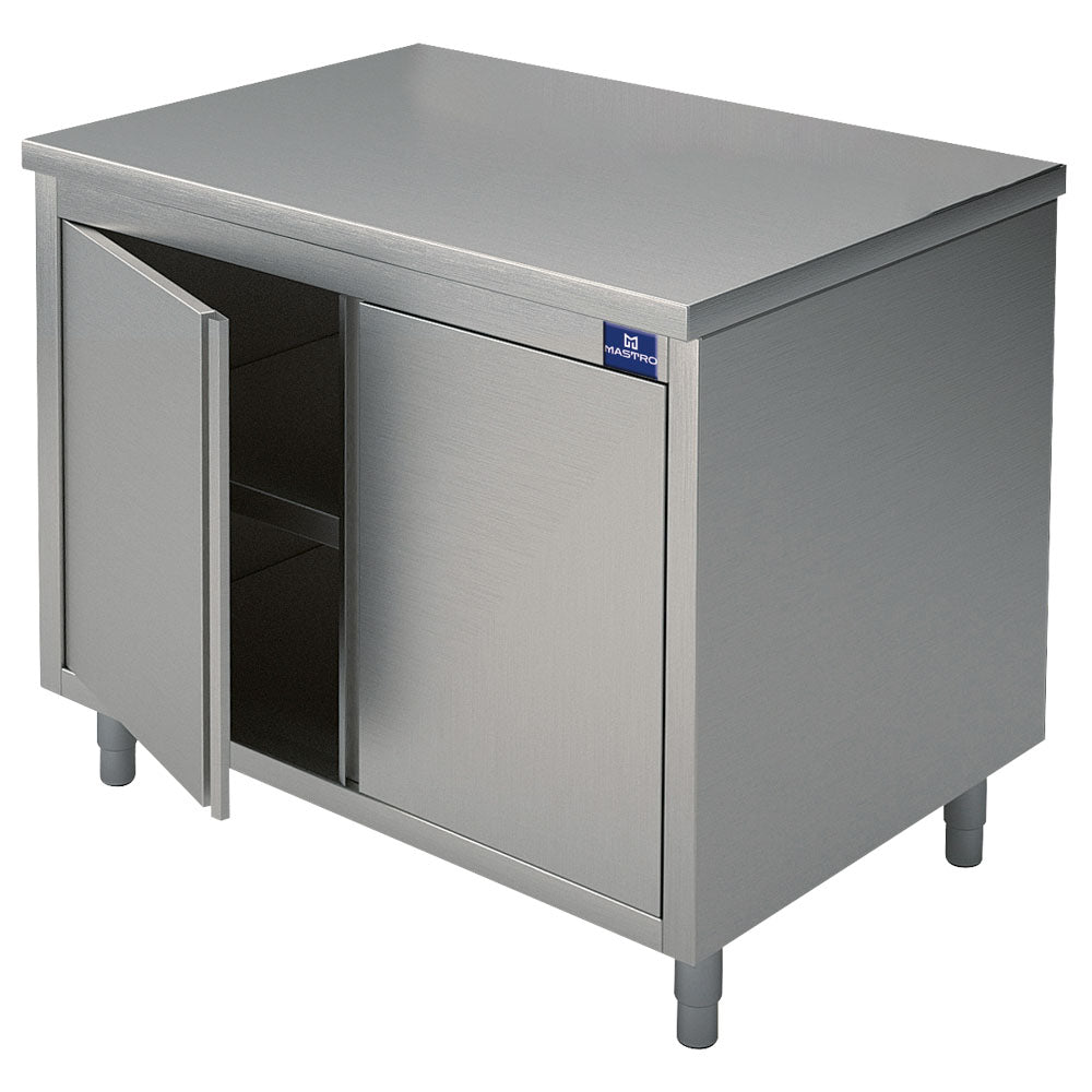 Neutraler Arbeitsschrank mit Flügeltür, ohne Aufkantung, 600x700 mm