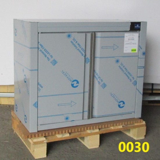 Wandhängeschrank mit Flügeltüren und Zwischenbord, 800x400 mm - BESCHÄDIGT