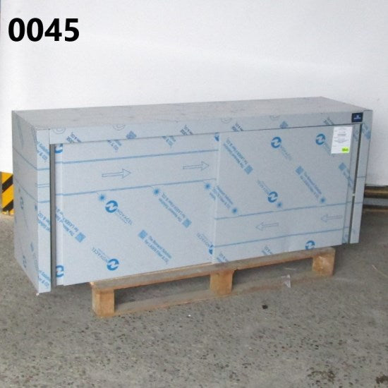 Wandhängeschrank mit Schiebetüren und Zwischenbord, 1600x400 mm - BESCHÄDIGT
