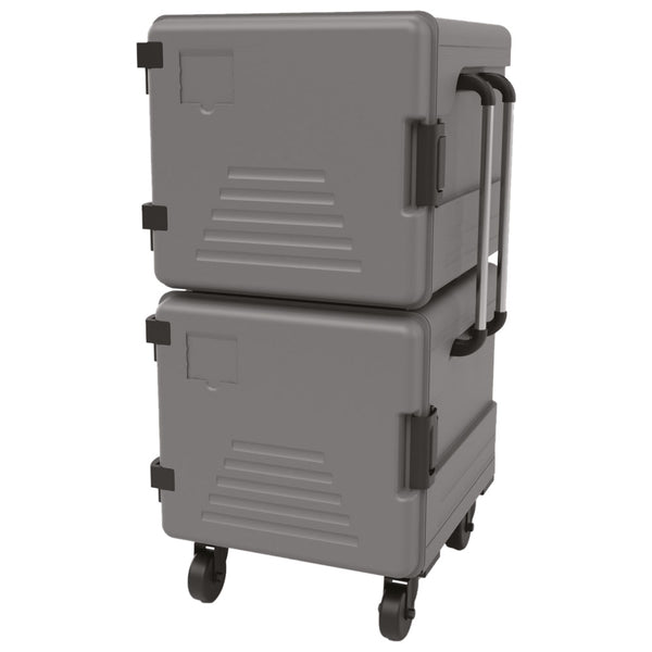 Thermobox neutral auf Rädern, 7+7x GN 2/1 h=65 mm