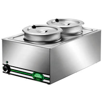 Speisenwärmer Bainmarie, 2x 8 Liter, +30°/+90°C