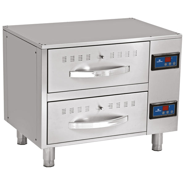 Warmhalteschublade, 2 Schubladen je GN 1/1