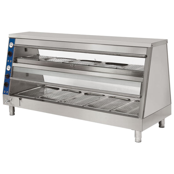 Speisenwärmer Bainmarie mit 2 Ebenen, 5x GN 1/1 + 5x GN 2/3