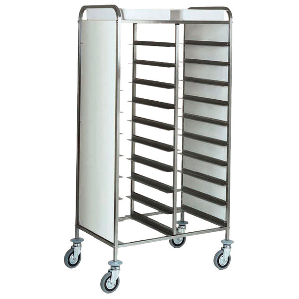 Transportwagen für GN Bleche mit Seitenverkleidung, 20x GN 1/1, H=120 mm