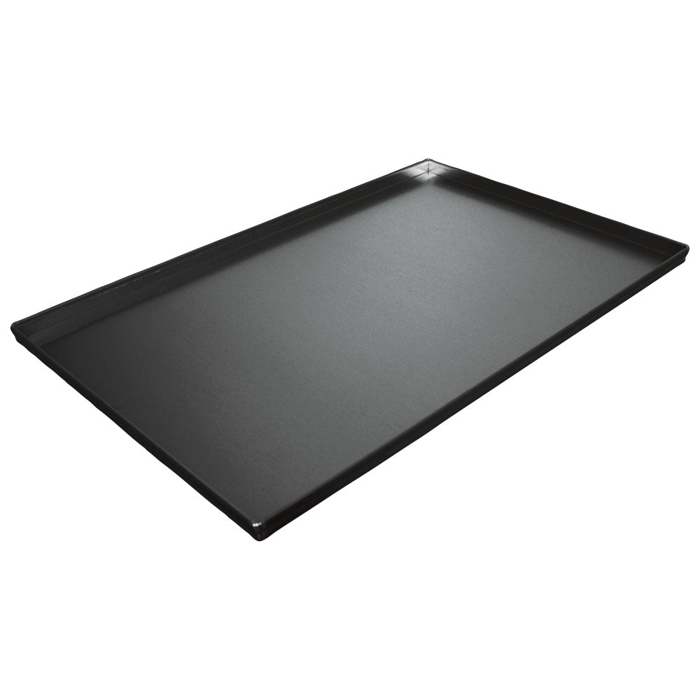 Backblech aus Aluminium, 600x400 mm - 4 Seiten 90°, doppelte thermoplastische Antihaftbeschichtung