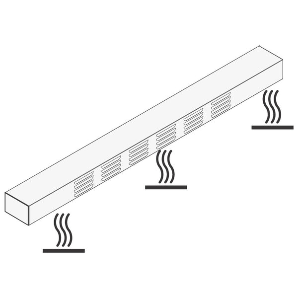 Heizelement für Ausgabeaufsatz, 4x GN 1/1