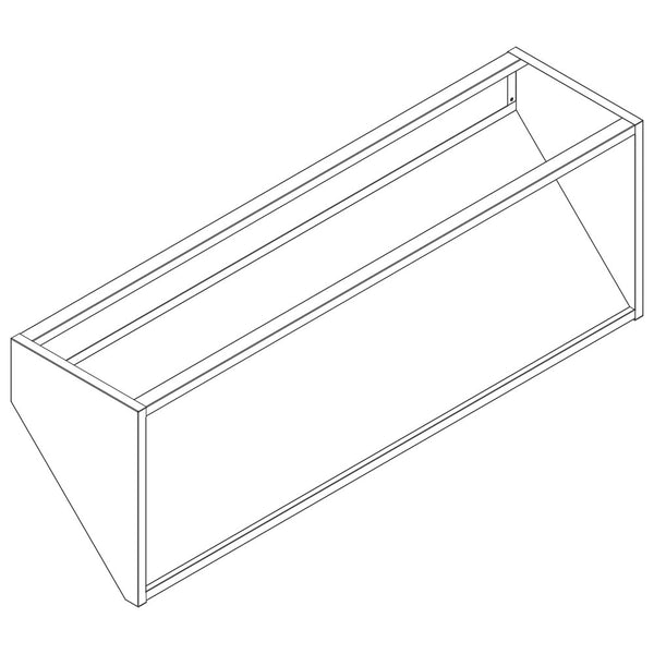 Körbeträgeraufsatz, Wandmodell, B=2400 mm