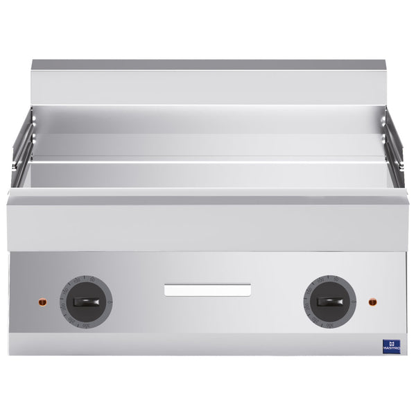 Elektro-Grillplatte, Tischmodell, verchromt glatt
