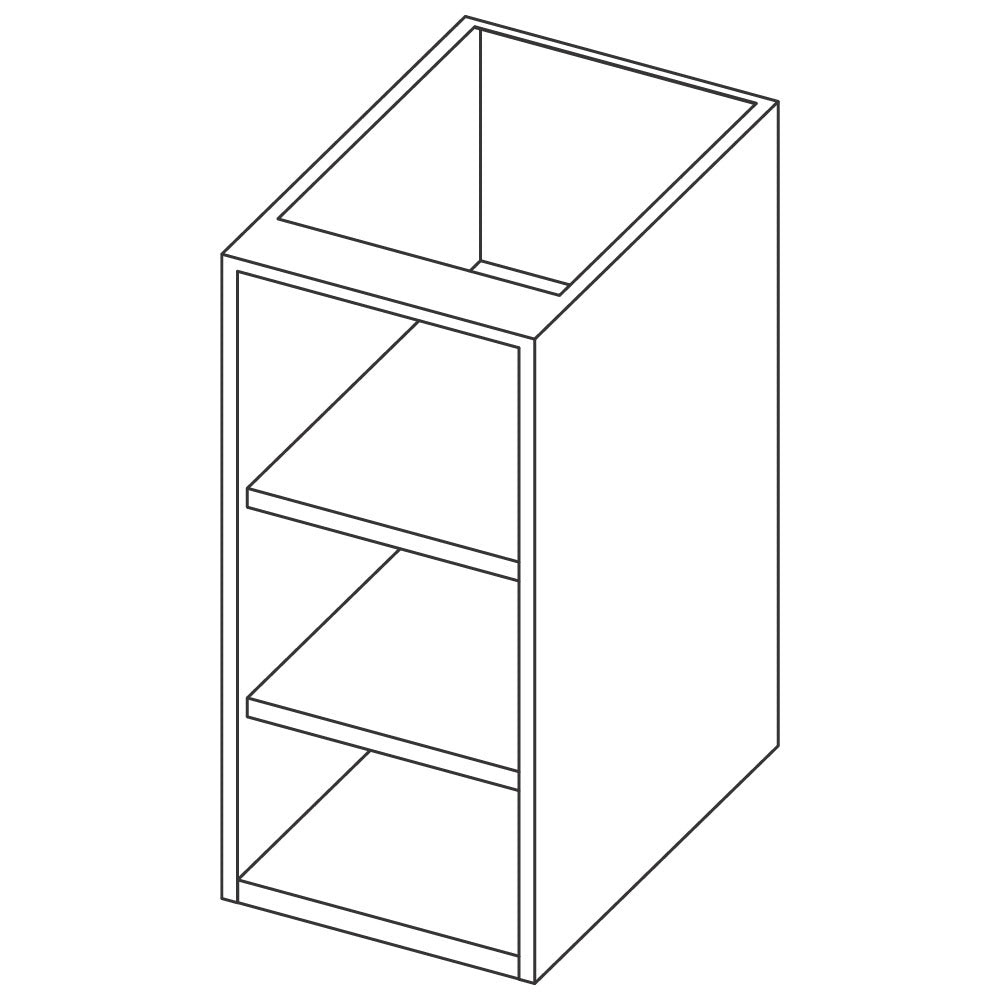 Offener Unterbau mit 2 Zwischenböden, 500x590 mm