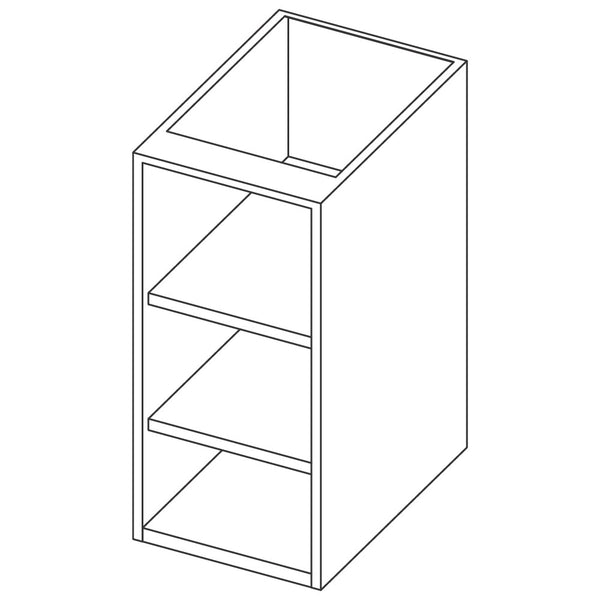 Offener Unterbau mit 2 Zwischenböden, 1000x590 mm