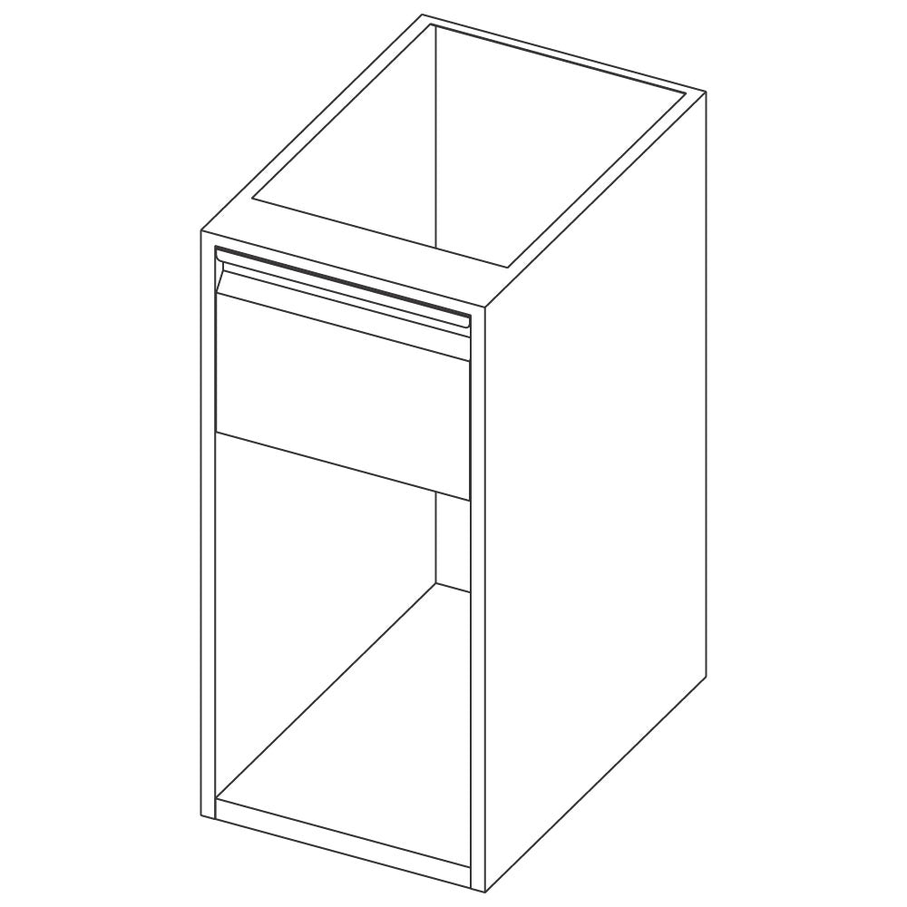 Offener Unterbau mit Schublade, 500x690 mm