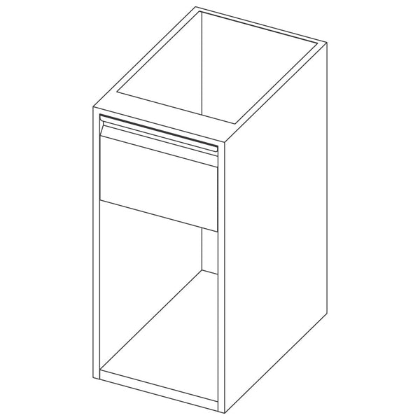 Offener Unterbau mit Schublade, 500x690 mm
