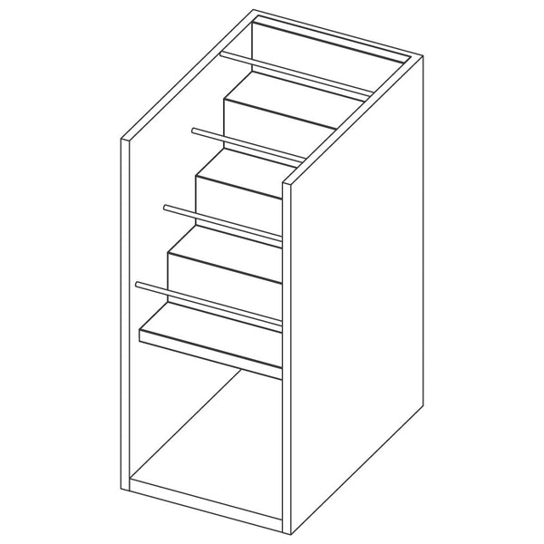 Offener Unterbau mit Flaschenhalterung, 800x690 mm