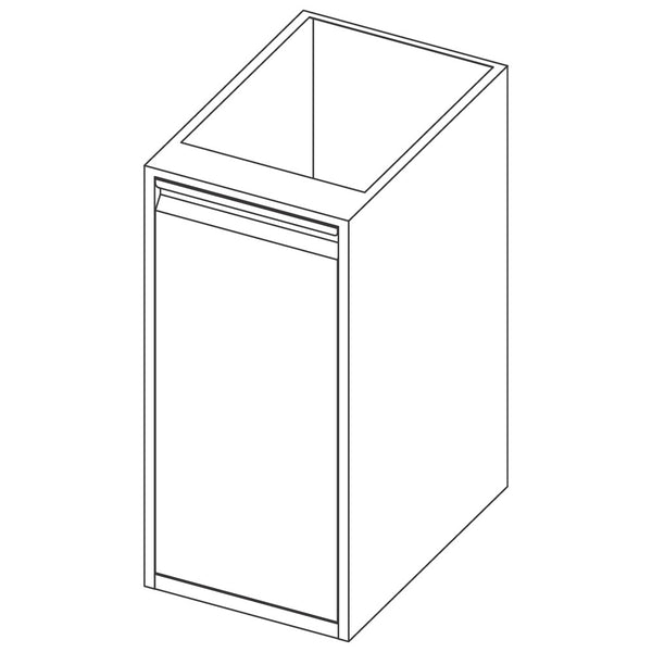 Unterbau mit ausziehbarem Abfallbehälter, 600x590 mm