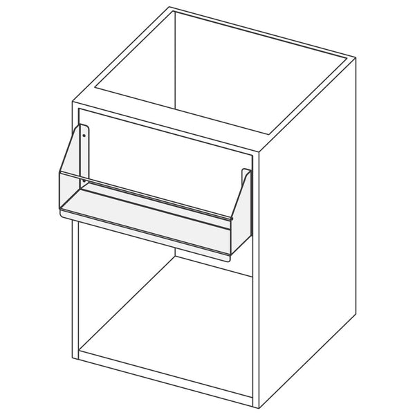 Offener Unterbau mit Flaschenhalterung, 800x690 mm