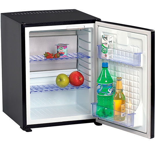 Minibar mit 2 Regalböden, schwarz, 30 Liter