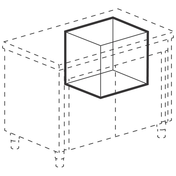 Tablett-/Korbspender, 500x500 mm