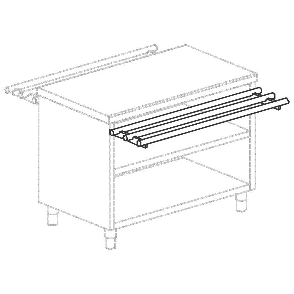 Tablettrutschensatz, zur Umwandlung als Inselelement, 2000 mm