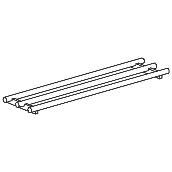 Feste gerade Tablettrutsche, rohrförmig, 1200 mm