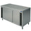 Neutraler Arbeitsschrank mit Schiebetüren, ohne Aufkantung, 1200x800 mm