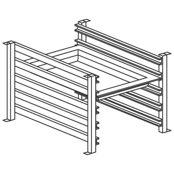 Gestell zur Lagerung von Blechen, 325x530 mm