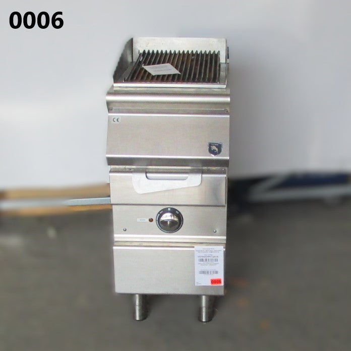 Elektro-Grill, Kochzone in Edelstahl, Fleisch/Fisch - GEBRAUCHT