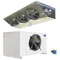 Split-Aggregat, -18°/-25°C, 27,54m³/16,86m³ (+32°C) mit Beleuchtung Entfernung 5 m
