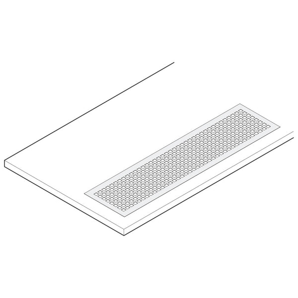 Abtropfwanne mit Rost, zum Einschweißen, 920x240 mm