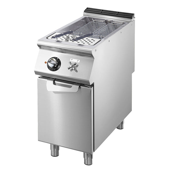 Elektro-Nudelkocher, 1 Becken GN 2/3, Kapazität 1x 26 Liter, feststehende Heizungen