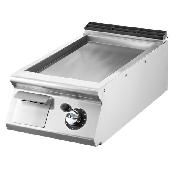 Gas-Grillplatte, Tischmodell, glatte verchromte Platte