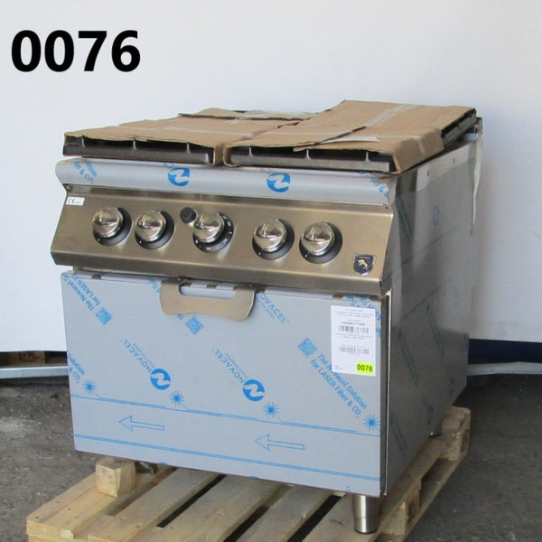Gasherd auf statischem Gasofen GN 2/1, 4 Brenner - BESCHÄDIGT