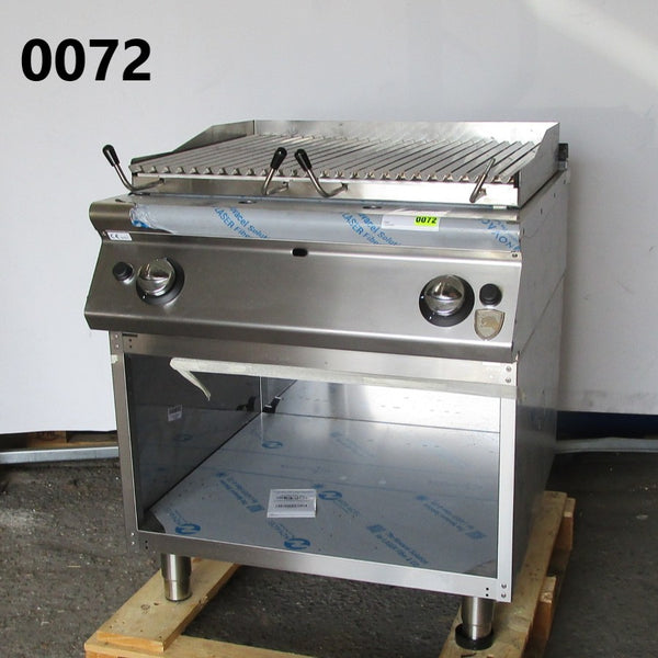 Gas-Lavasteingrill, Kochzone in Edelstahl, Fleisch/Fisch - BESCHÄDIGT