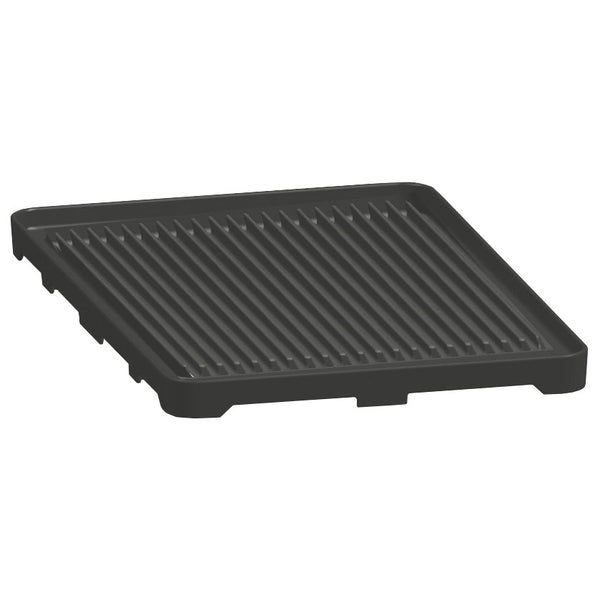 Gerillte Grillplatte, 1 Brenner