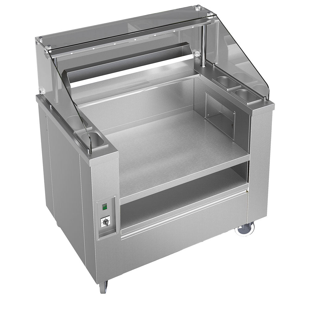 Mobile Show Cooking Station 1115 mm mit Abluftsystem