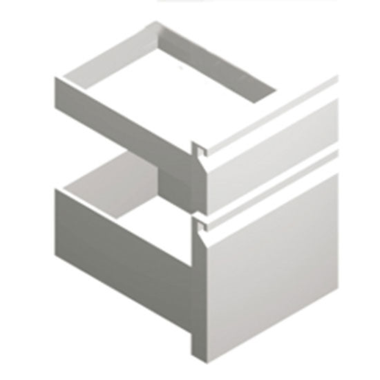 Schubladenkit GN 1x 1/3 und 1x 2/3 für Kühltische mit Tiefe 700 mm