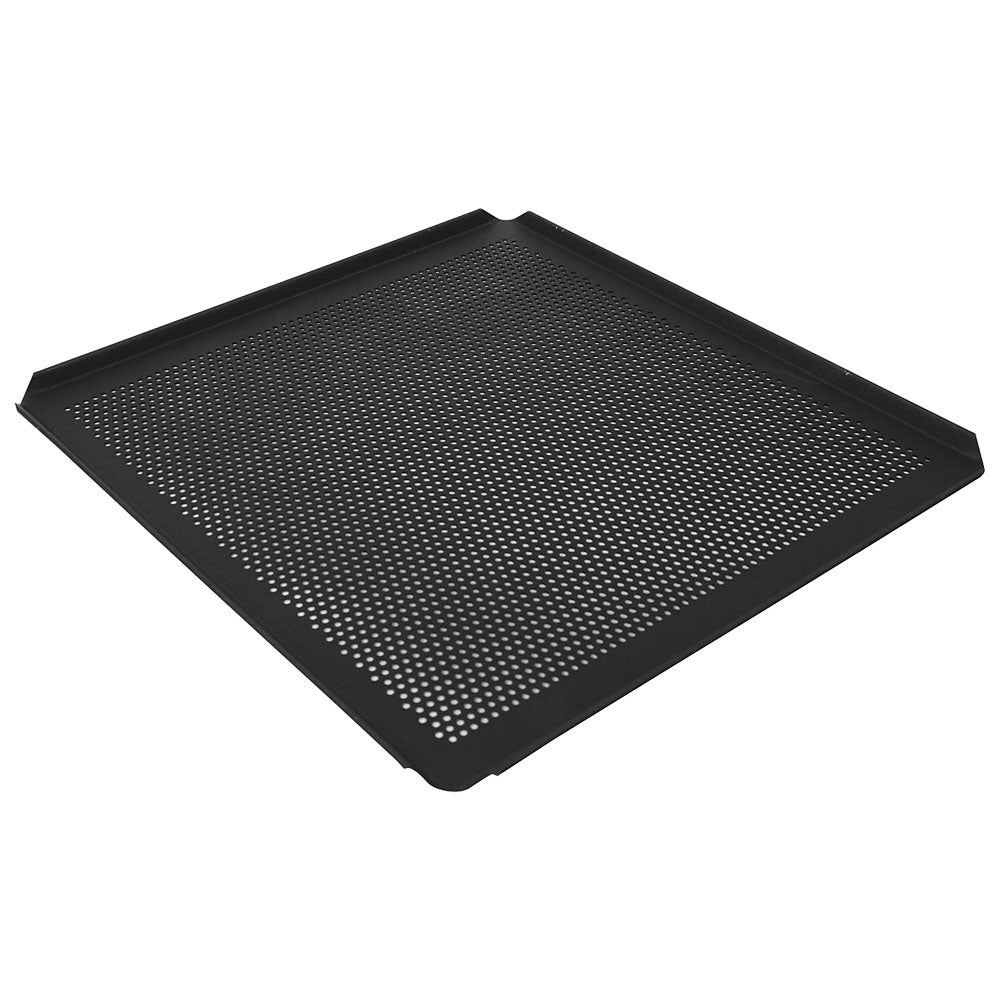 Backblech aus Aluminium, GN 2/3 - 4 Seiten 45°, doppelte thermoplastische Antihaftbeschichtung, gelocht