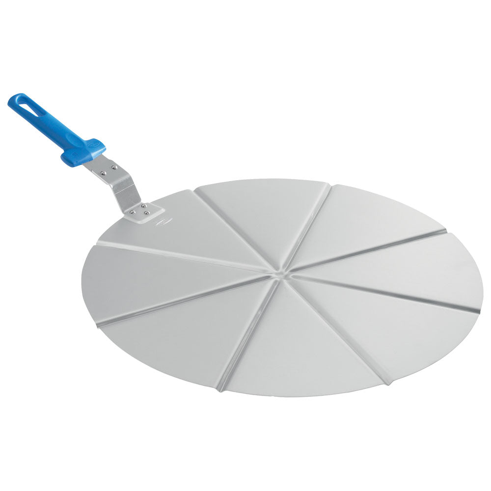 Pizzatablett mit Griff und Schneideschienen für 8 Stücke, ø 500 mm