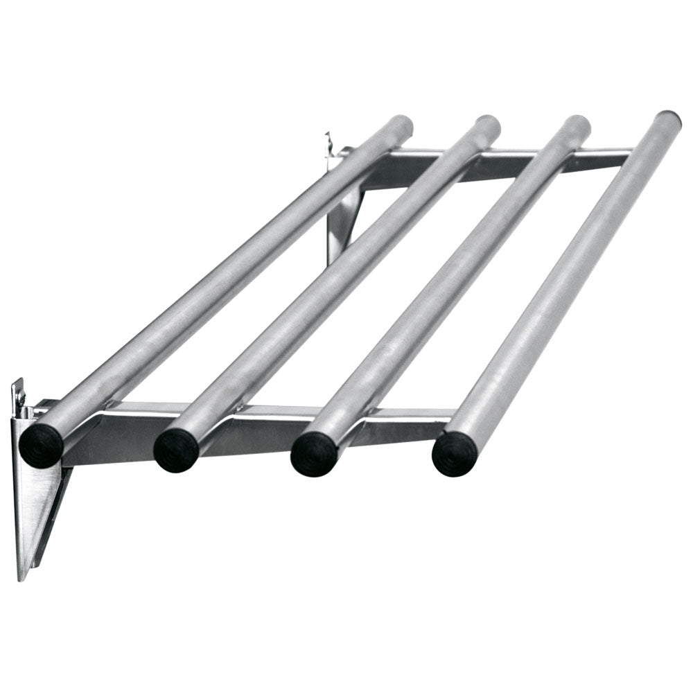 klappbare gerade Tablettrutsche, rohrförmig, B=1500 mm