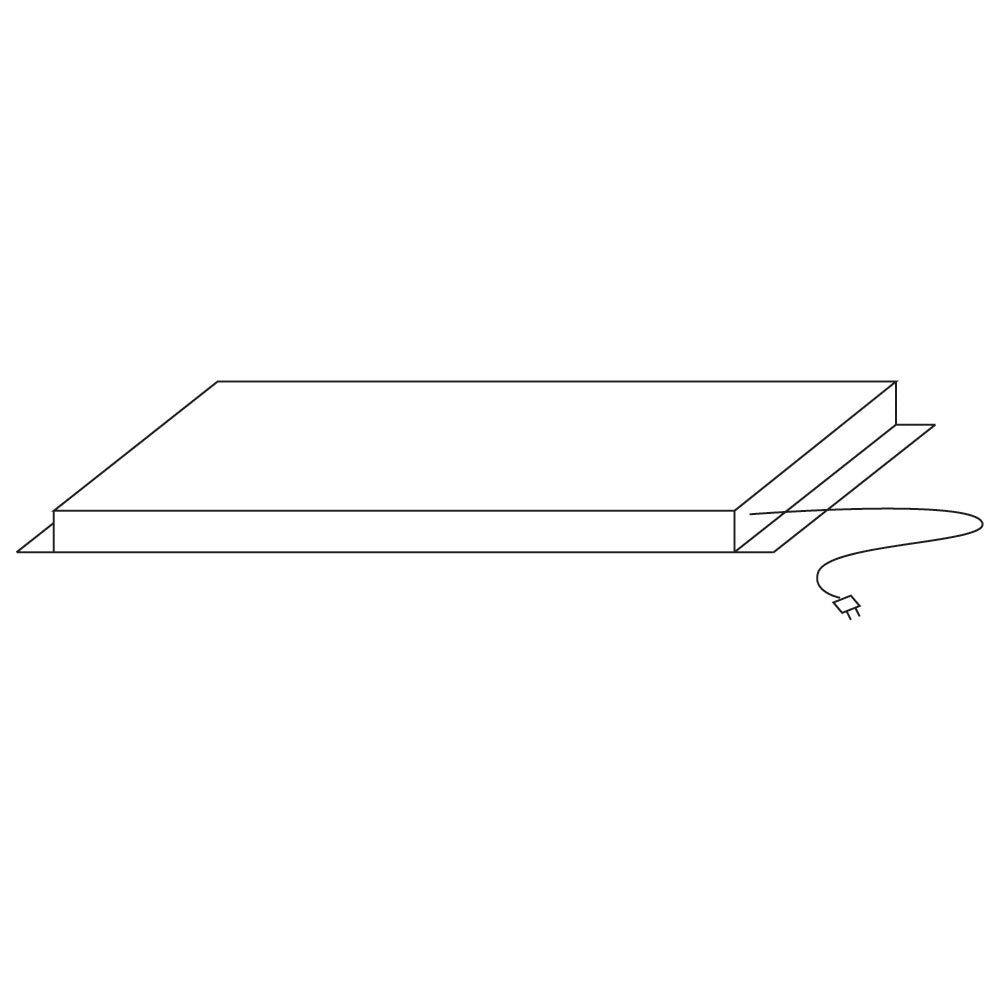 Heizelement für Unterbauten B=800 mm